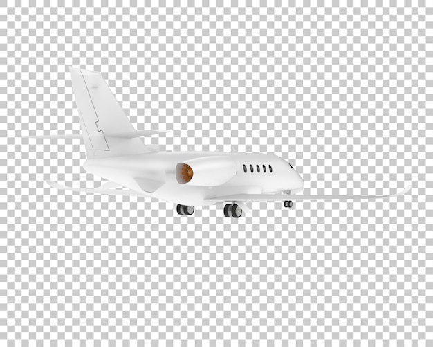 Avion Privé Sur Fond Transparent Illustration De Rendu 3d