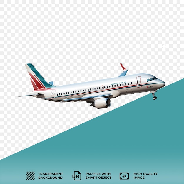 Avión psd sobre un fondo transparente