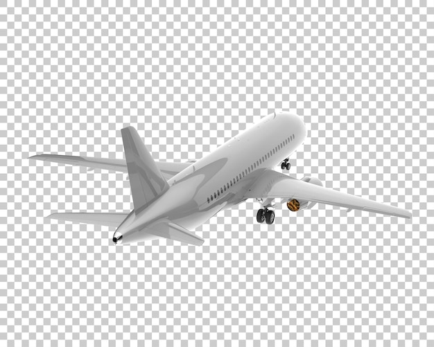 PSD avión sobre fondo transparente. representación 3d - ilustración