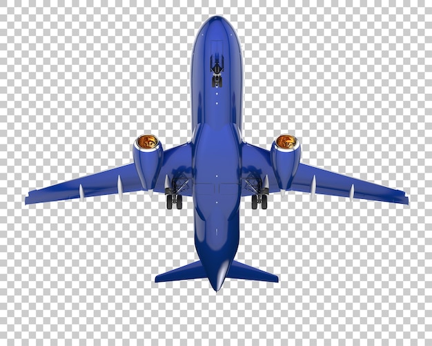 PSD avión sobre fondo transparente. representación 3d - ilustración