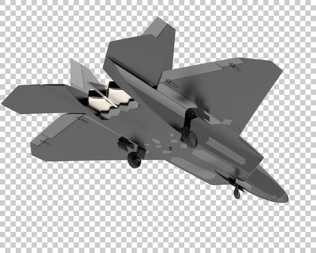 PSD aviones de combate aislados sobre fondo transparente ilustración de renderizado 3d