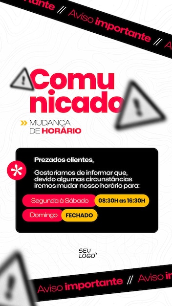Aviso de cambio de horarios de la DSP en las redes sociales
