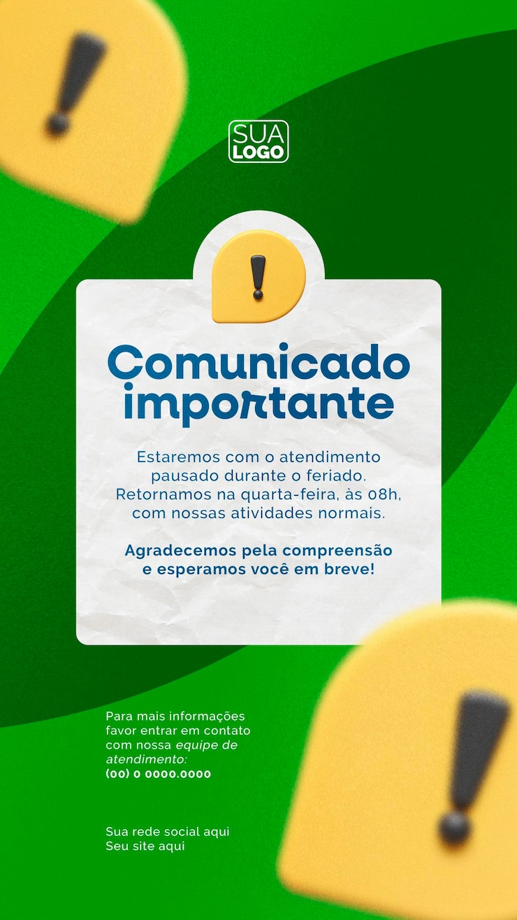PSD aviso importante de cierre de vacaciones y reanudación del servicio