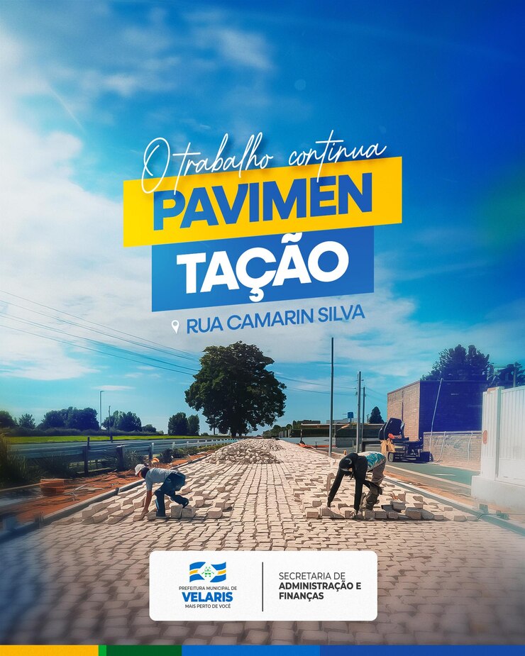 PSD aviso de pavimentación del ayuntamiento informe de comunicación prefeitura pavimentao aviso informe