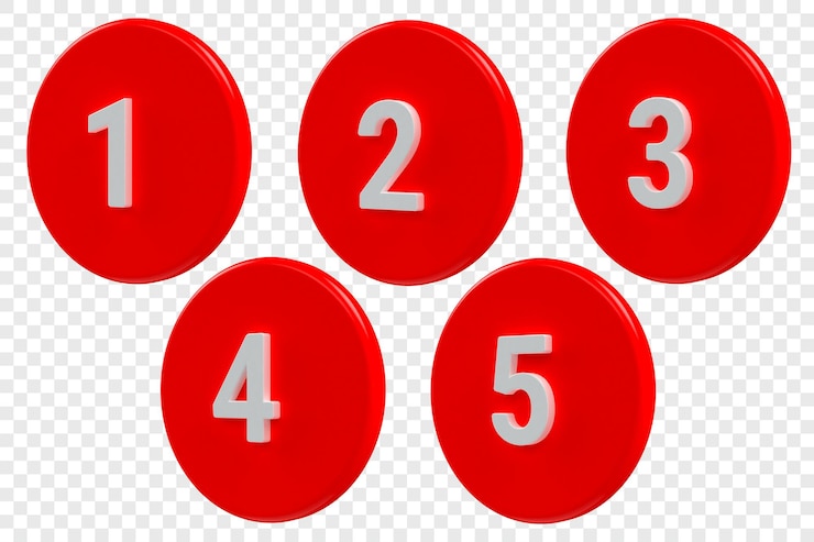 PSD avisos de iconos de notificación 3d con números en la aplicación o bandeja de entrada para avisos de nuevos mensajes entrantes
