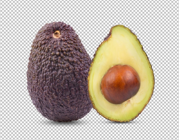 Avocado isoliert auf Alphaschicht