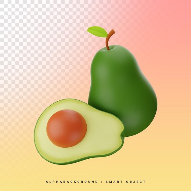 avocat, 3d, icône, illustration