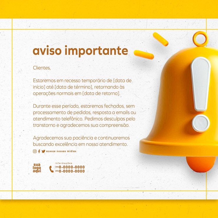 PSD avvertimento importante aviso importante