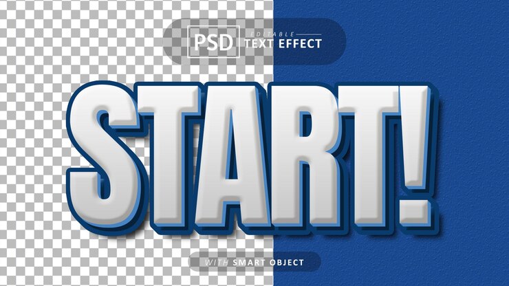 Avvia effetto testo 3D modificabile