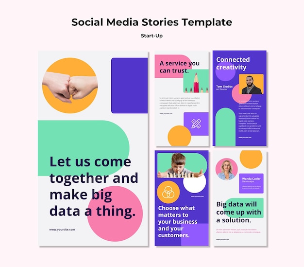 Avvia storie sui social media