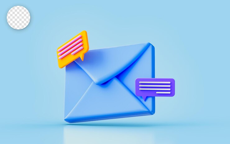 avvolgere con messaggio chat cantare concetto di rendering 3d per documento importante lettera di appuntamento e-mail