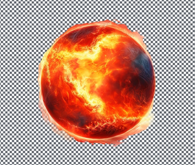 PSD awesome celestial ember isolé sur un fond transparent