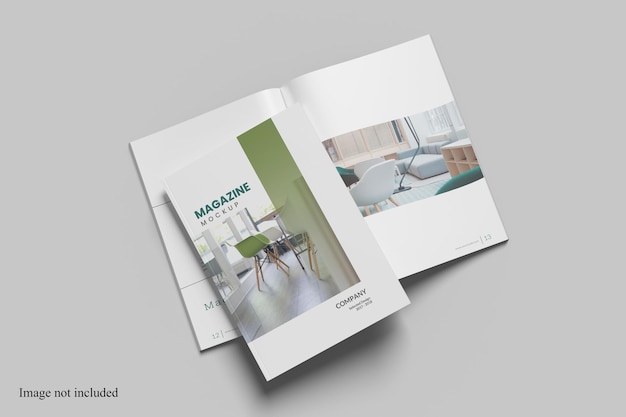 Awesome magazine mockup para promocionar tu producto