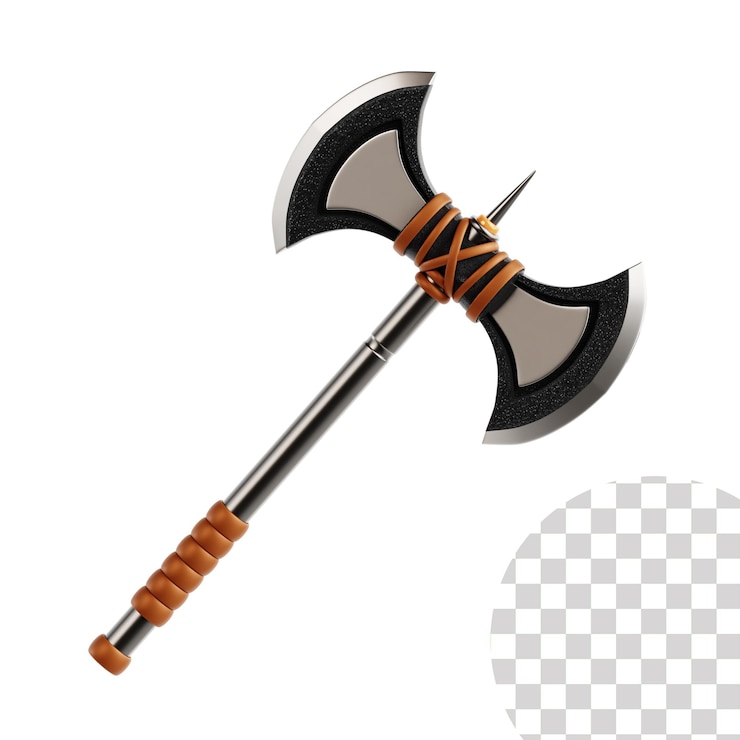 PSD axe berserk 3d-illustration