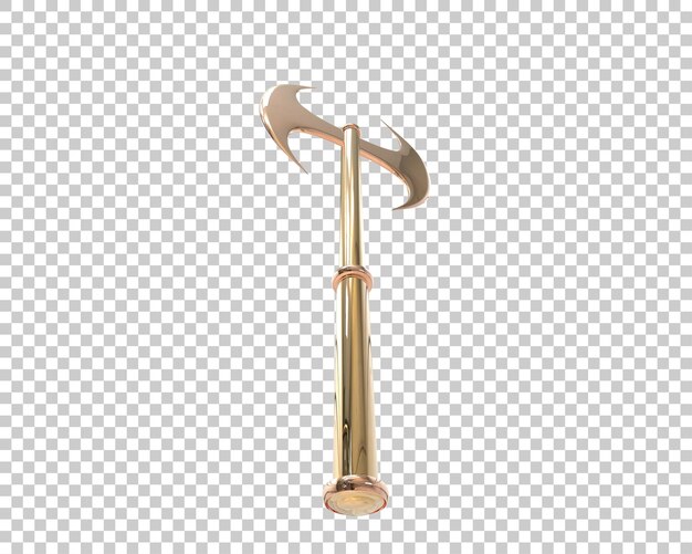 Axe isolated on background 3d rendering illustration