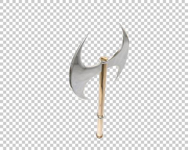 Axe isolated on background 3d rendering illustration