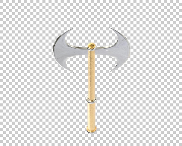 Axe isolated on background 3d rendering illustration