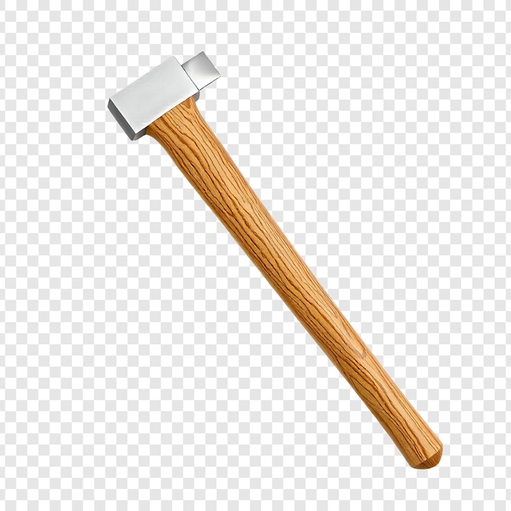 PSD axe isolated on transparent background