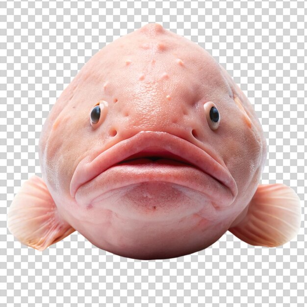 Axolotl con piel translúcida sobre un fondo transparente
