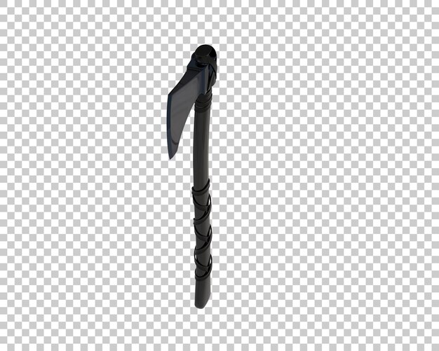 Axt des Kriegers isoliert auf dem Hintergrund 3D-Rendering-Illustration