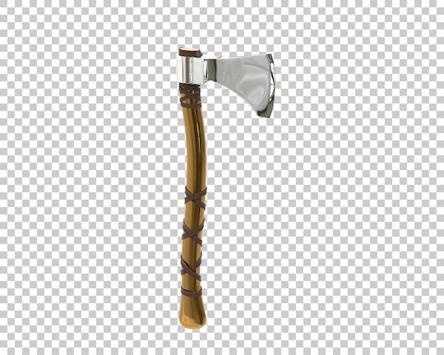 Axt des Kriegers isoliert auf dem Hintergrund 3D-Rendering-Illustration