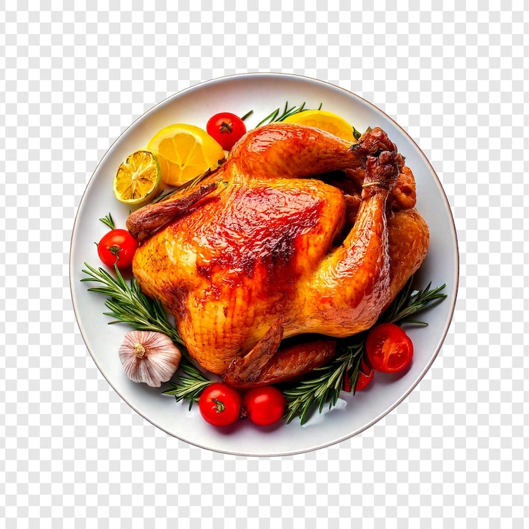 PSD ayam panggang dengan sayuran