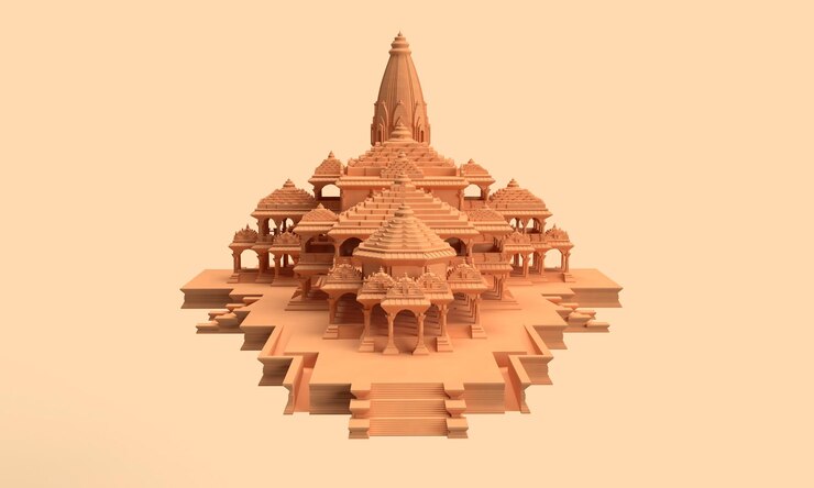 Ayodhya Ram Mandir desde lo alto