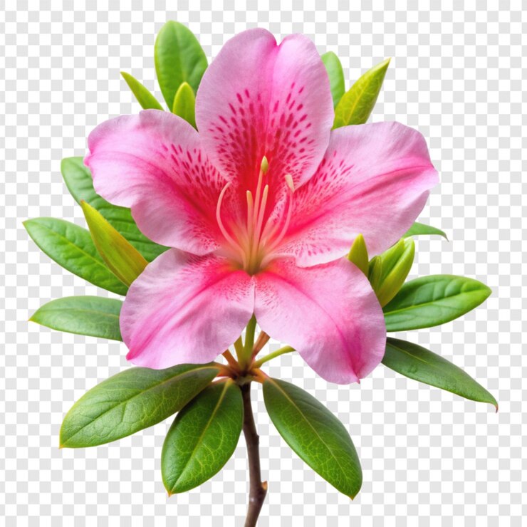 PSD azalea png aislada sobre un fondo transparente