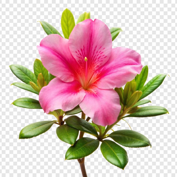 PSD azalea png aislada sobre un fondo transparente