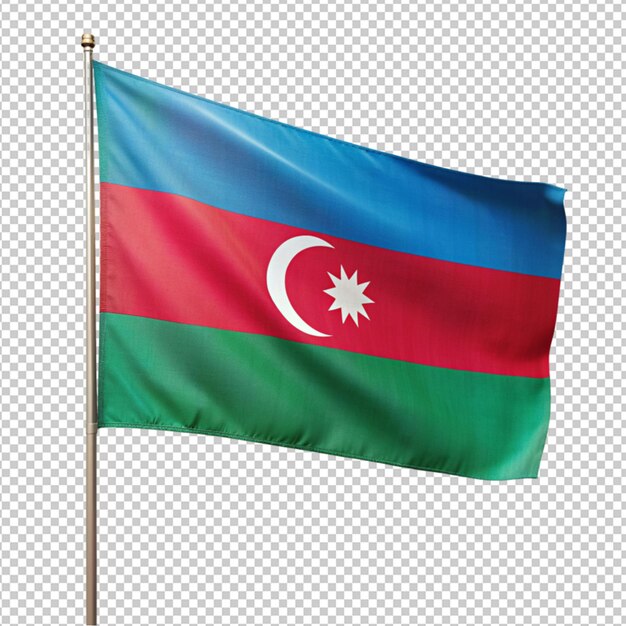 Azerbaiyán en un fondo transparente