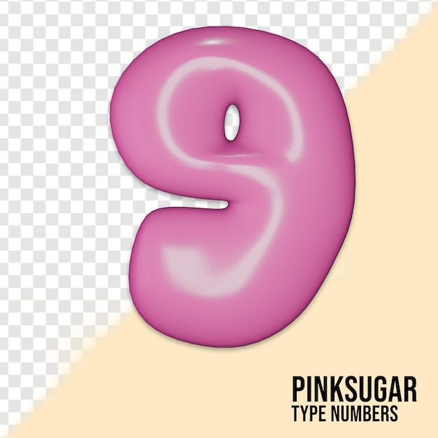 PSD azúcar rosa número 9