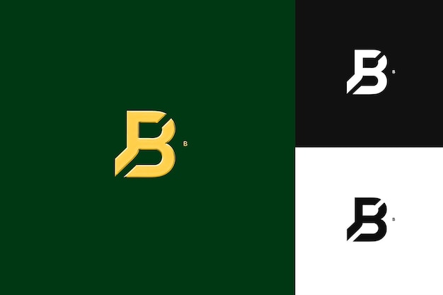 B con combinación de letras, marcas, diseño de logotipo, estilo con forma de B, ilustración, diseños vectoriales de logotipo