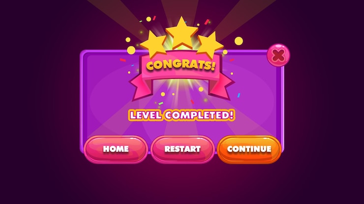 PSD baby game ui