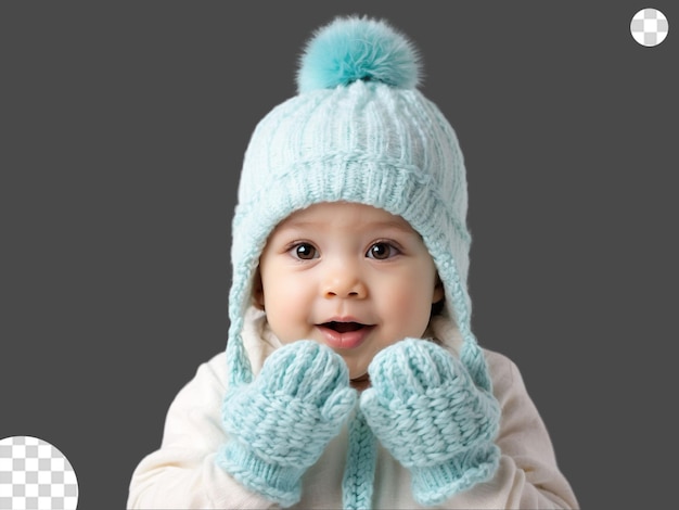 Baby-hut und handschuhe, wenn es kalt ist png transparent