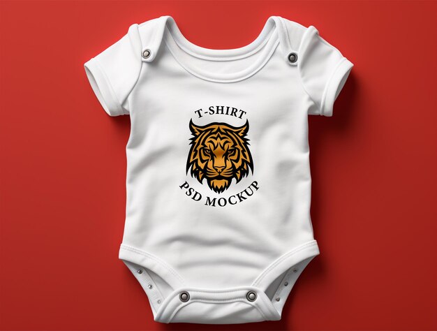 PSD baby süß bodysuit mockup psd