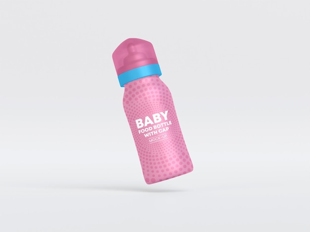 Babyflasche mit Kappenmodell