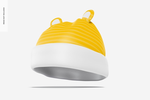 Babymütze Mockup, rechte Ansicht