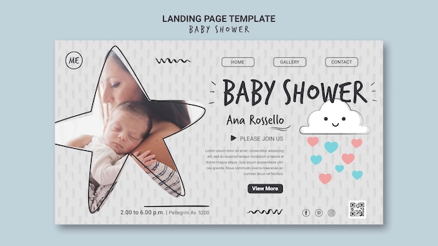 PSD babyparty-landingpage