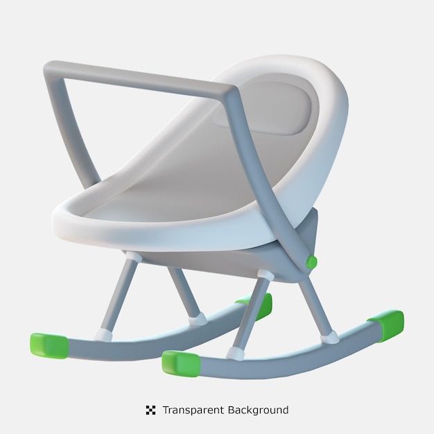 PSD babywippe 3d-symbol-darstellung