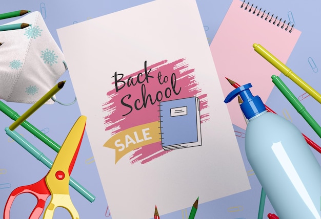 PSD back-to-school-konzeptmodell