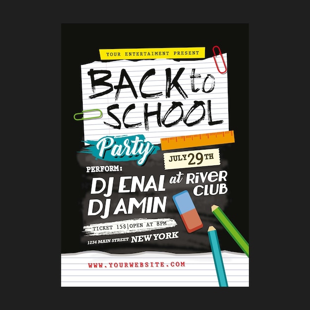 PSD back to school party-flyer 2