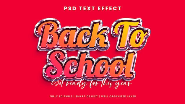 Back to school-texteffekt