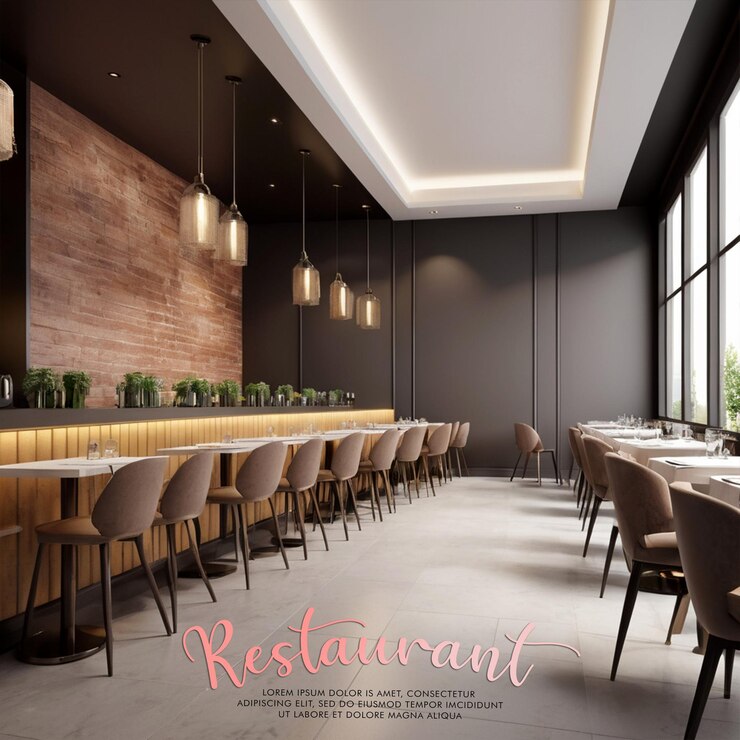 PSD background del ristorante
