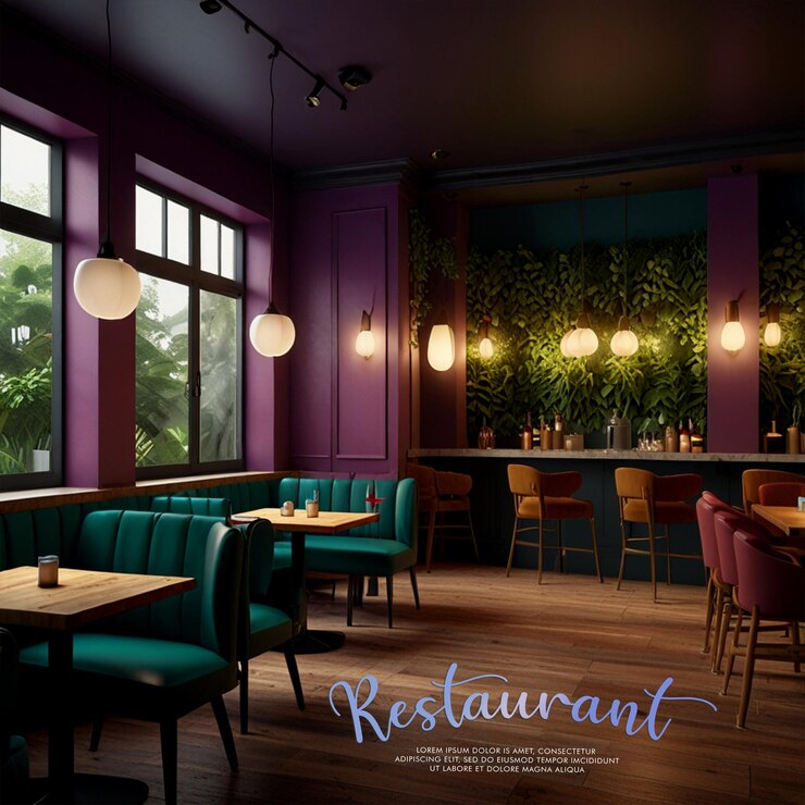PSD background del ristorante