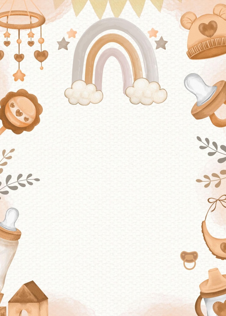 PSD background della doccia per bambini