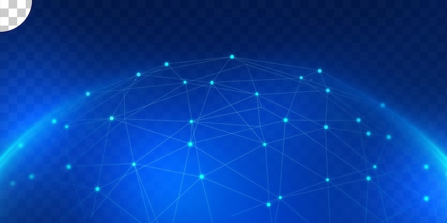 Background tecnologico digitale astratto con linee di connessione di rete