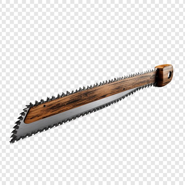 Backsaw isolato su sfondo trasparente