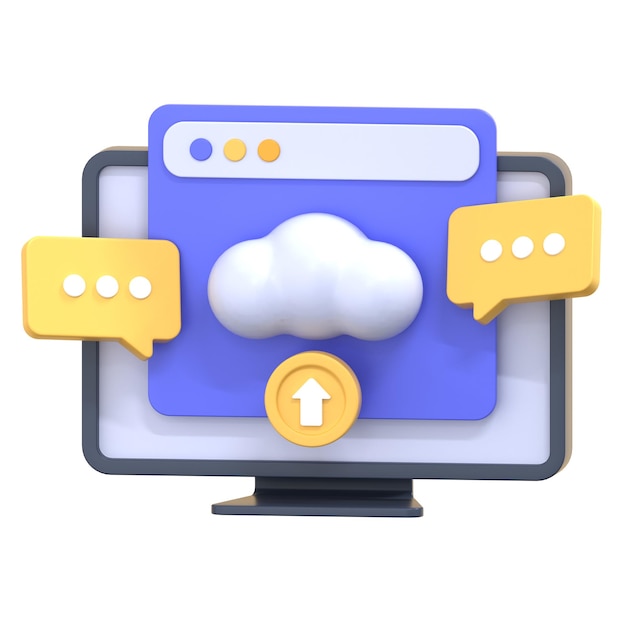 backup 3d illustration icon pack element