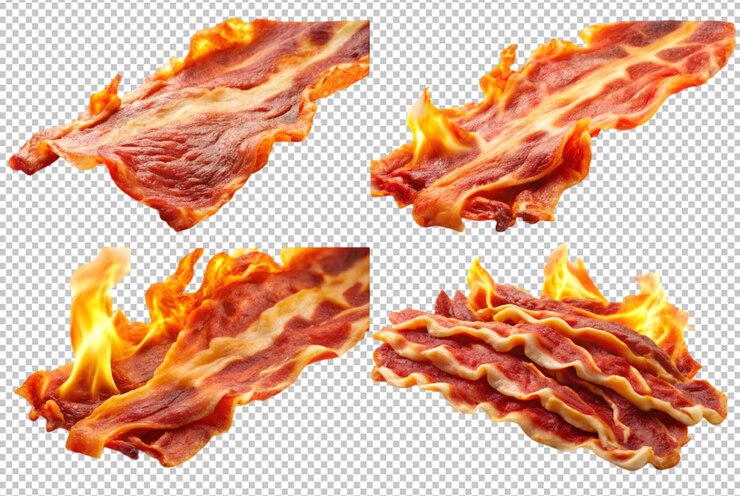 PSD bacon blaze acende uma aventura culinária saborosa hoje