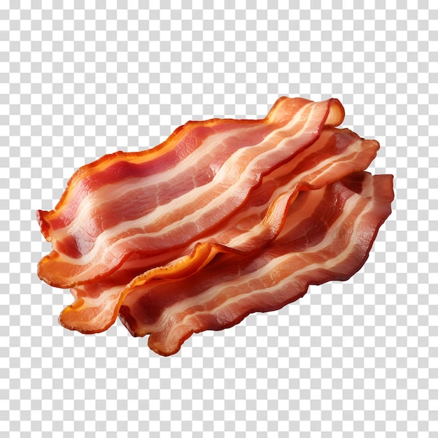 Bacon isolado em fundo transparente premium psd